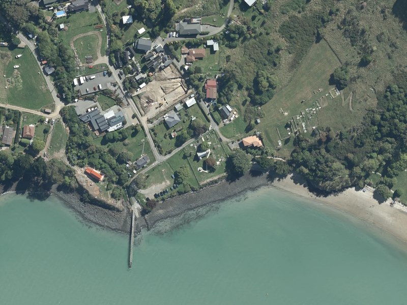 aerial view of Rapaki Church Cemetery and the ground around it
