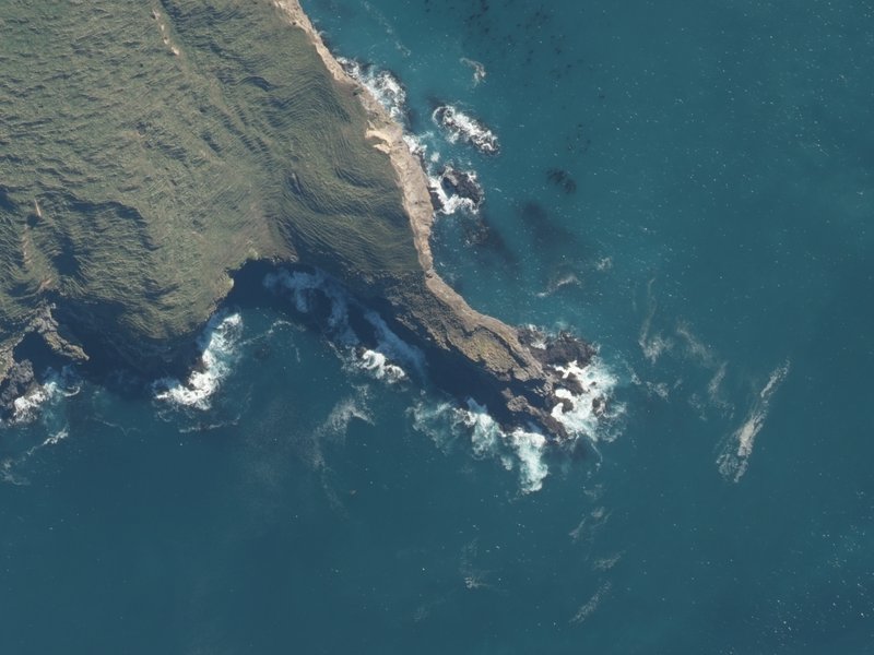 aerial view of Clay Point and the ground around it