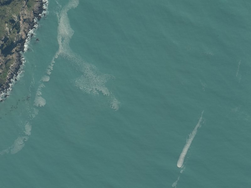 aerial view of Decanter Bay and the ground around it