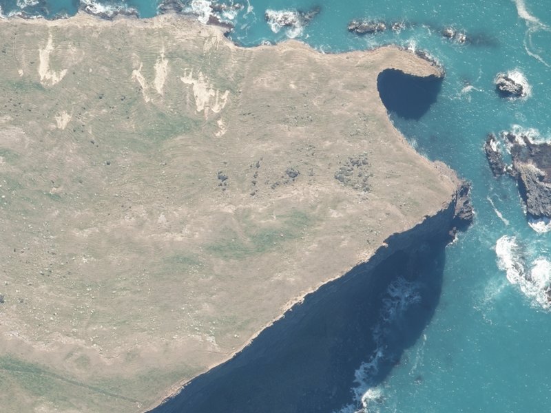 aerial view of Dyke Head and the ground around it