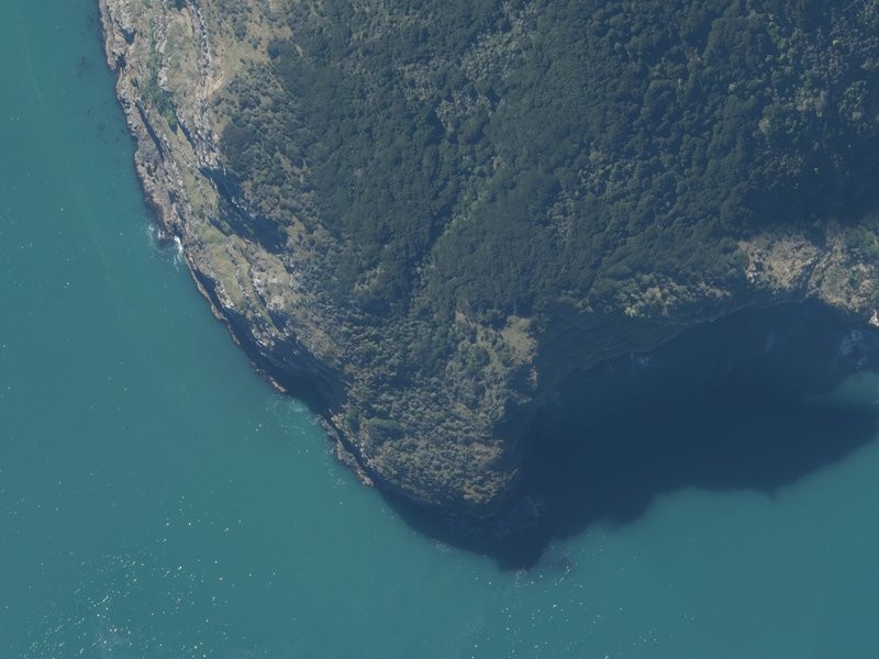 aerial view of Elephant Point and the ground around it