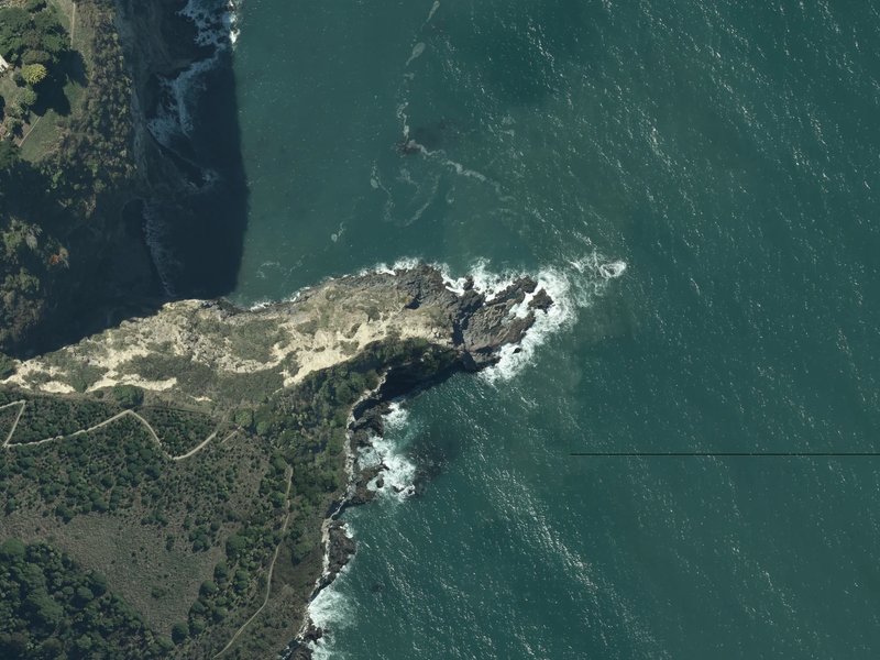 aerial view of Giants Nose and the ground around it