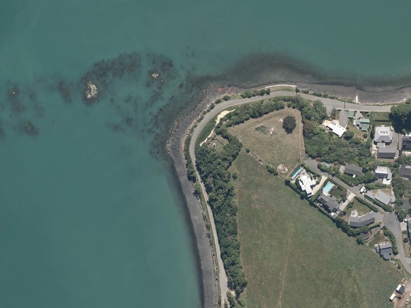 aerial view of Green Point and the ground around it
