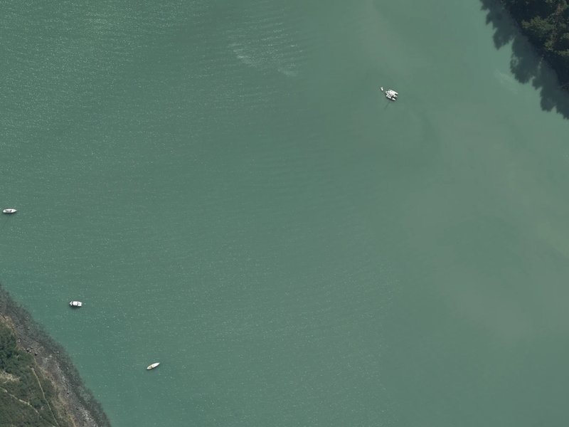 aerial view of Kaioruru / Church Bay and the ground around it