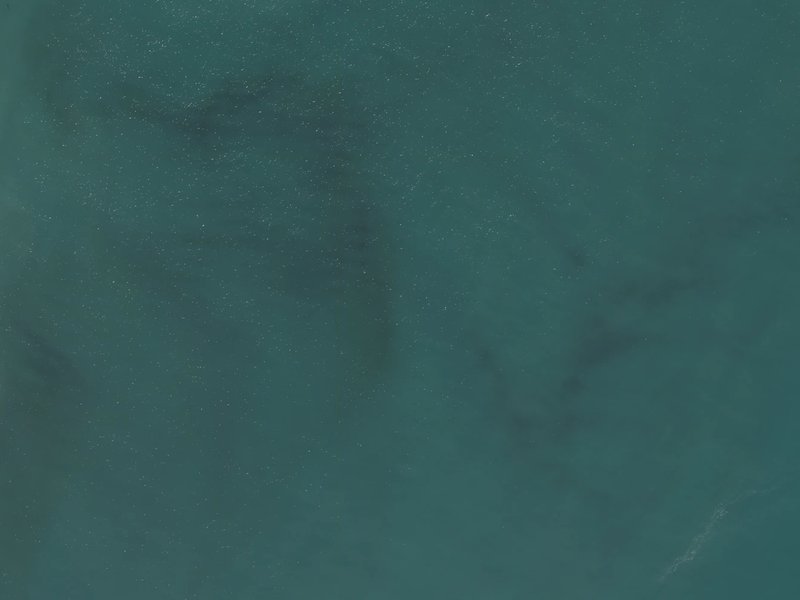 aerial view of Little Akaloa Bay / Whakaroa and the ground around it