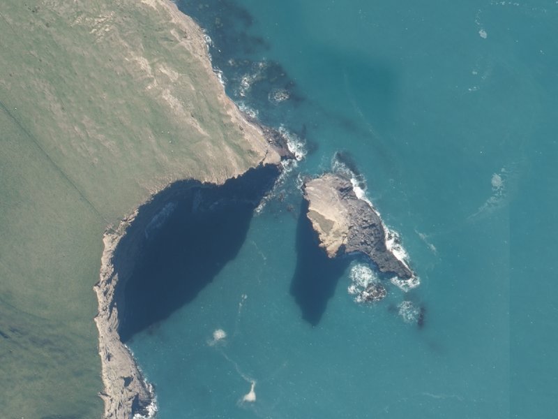 aerial view of Long Reef Point and the ground around it