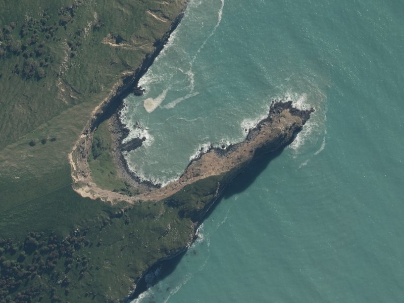 aerial view of Spyglass Point and the ground around it