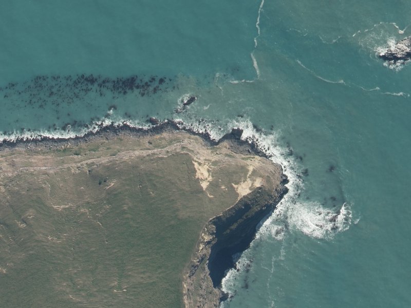 aerial view of Steep Head and the ground around it