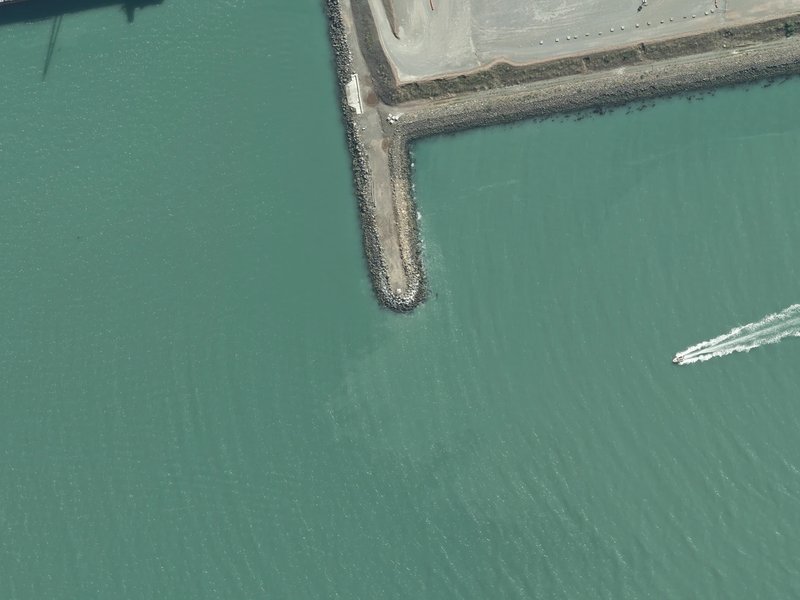 aerial view of Sticking Point and the ground around it