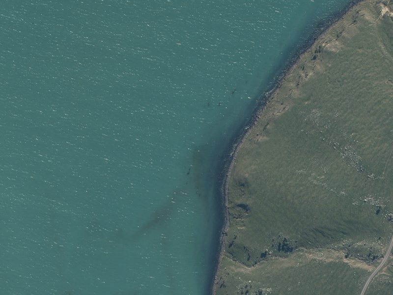 aerial view of Teopopaka Point and the ground around it