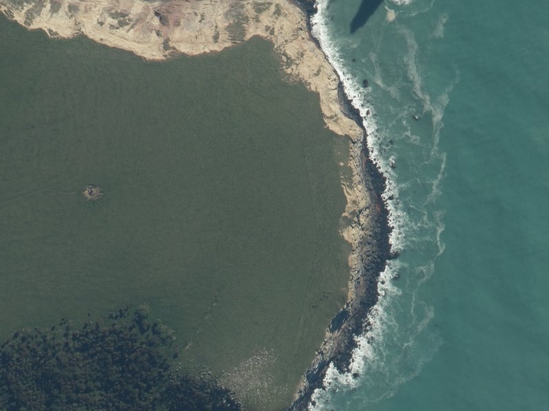 aerial view of West Head and the ground around it