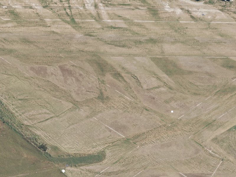 aerial view of Rangiora Airfield, Merton Road and the ground around it