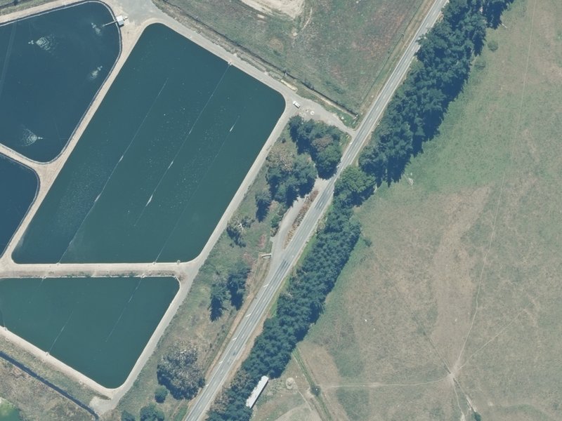 aerial view of Hanmer Springs Caravan Waste Dump and the ground around it