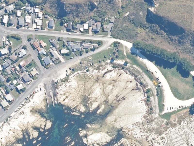 aerial view of South Bay Domain Dump Station and the ground around it