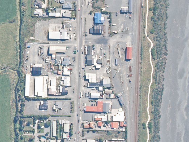 aerial view of Bp Dump Station and the ground around it
