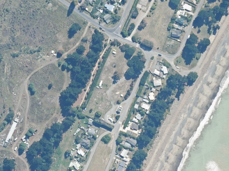 aerial view of South Crescent Camping Reserve and the ground around it