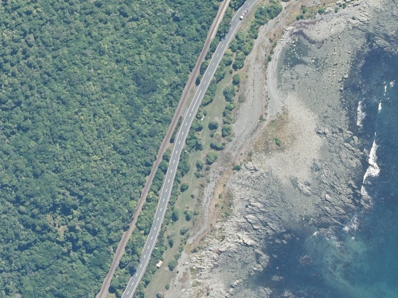 aerial view of Omihi Reserve and the ground around it
