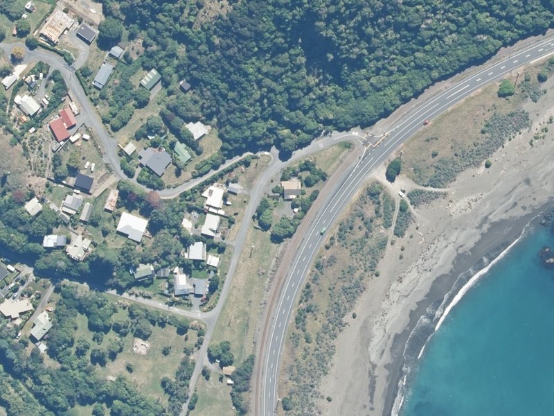 aerial view of Goose Bay Campground and the ground around it