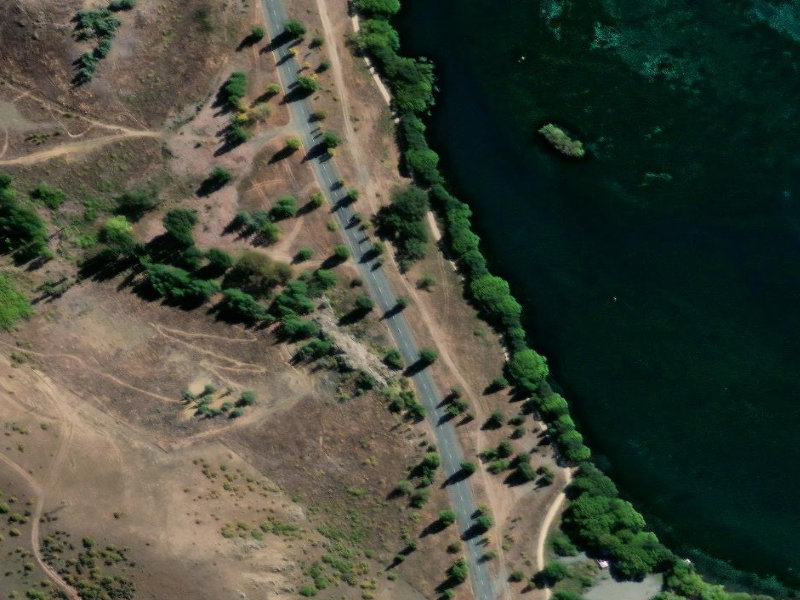 aerial view of Wildlife Reserve and the ground around it