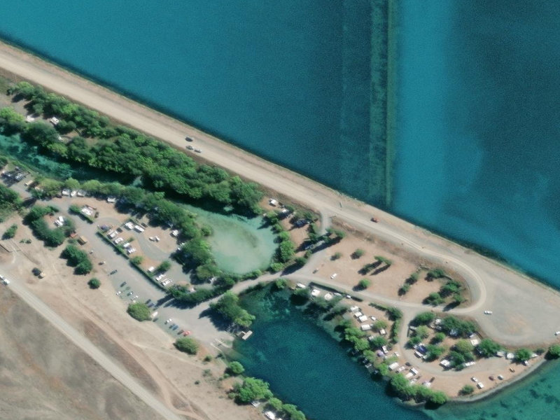 aerial view of Ohau C Reserve and the ground around it