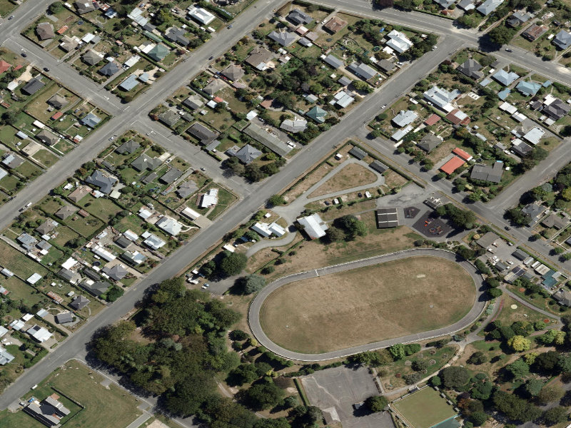 aerial view of Victoria Park and the ground around it