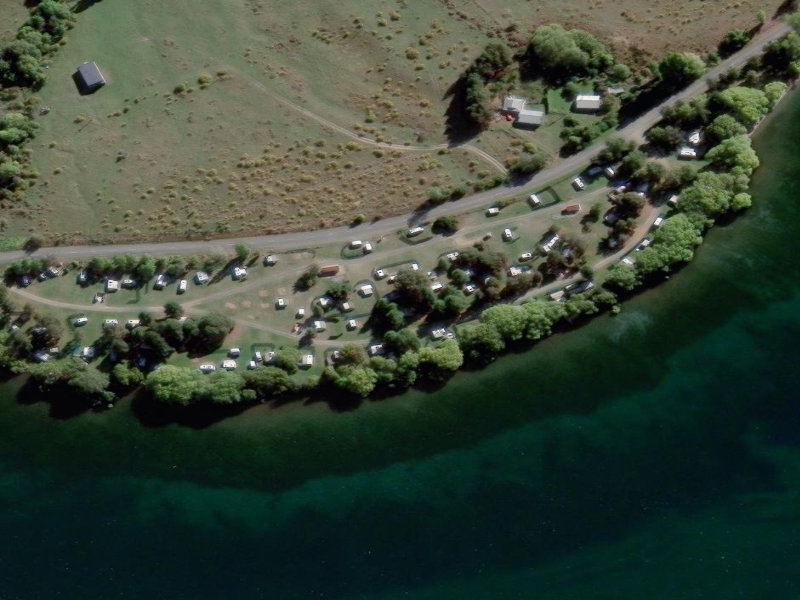 aerial view of Te Aka and the ground around it
