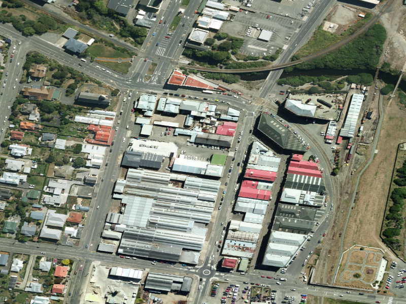 aerial view of Squash Club and the ground around it