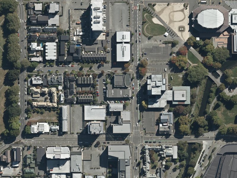 aerial view of Aldersgate and the ground around it