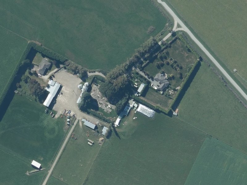 aerial view of Brookside Cemetery and the ground around it