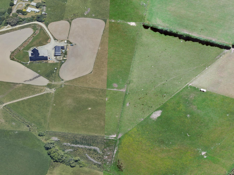 aerial view of Herbert Old Cemetery and the ground around it