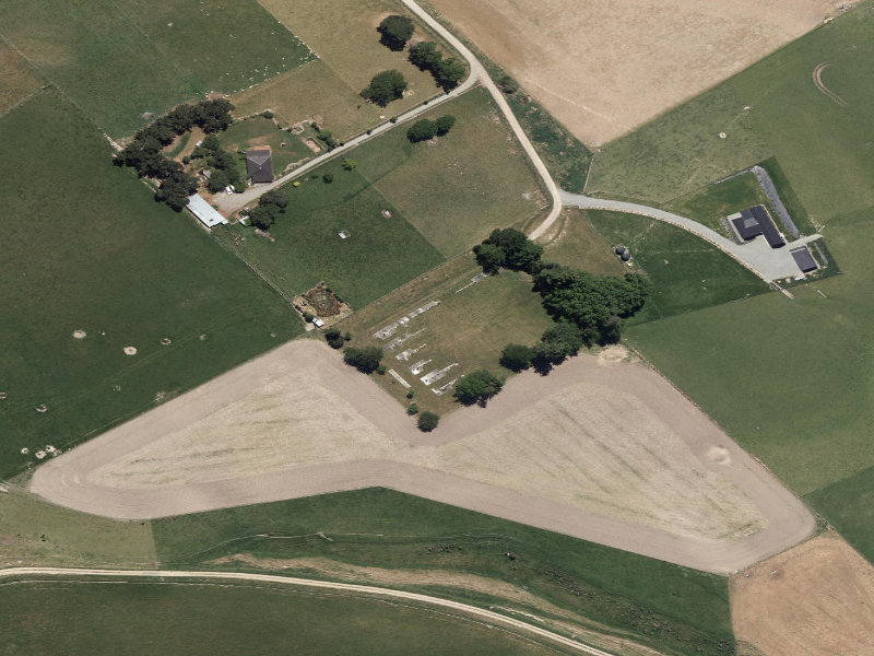 aerial view of Albury Cemetery and the ground around it