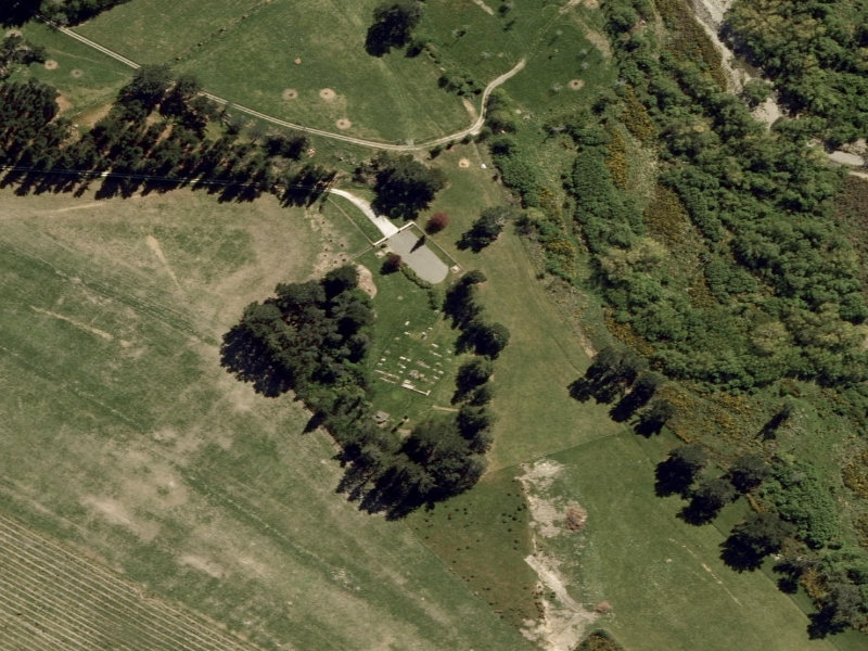 aerial view of Birch Hill Cemetery and the ground around it