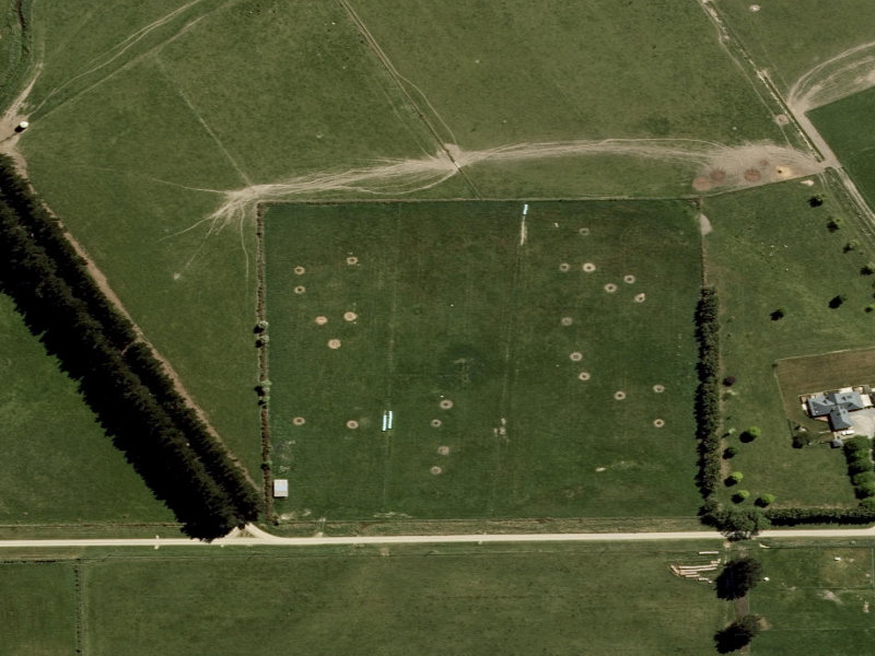 aerial view of Sefton Cemetery and the ground around it