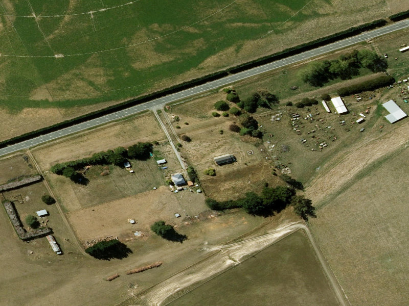 aerial view of Sutherlands Hall and the ground around it
