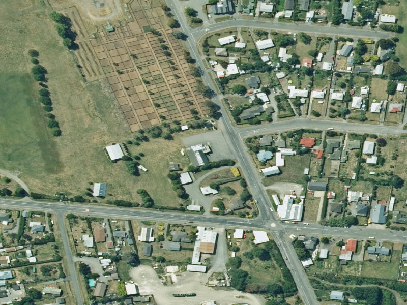 aerial view of Hawarden Community War Memorial Hall and the ground around it