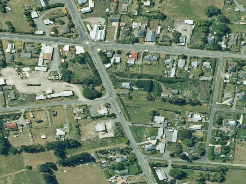 aerial view of Hawarden Rsa Hall / Toy Library and the ground around it