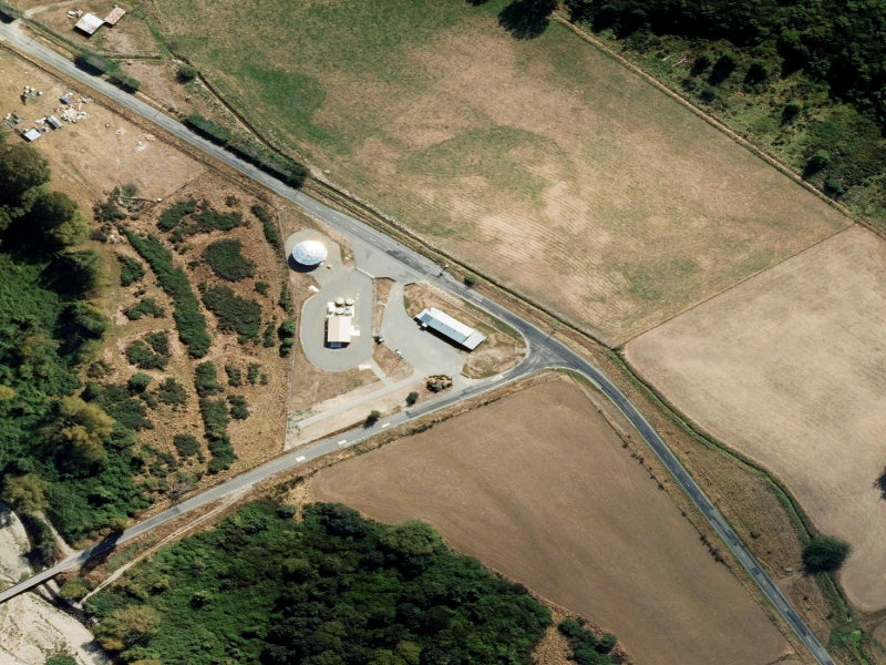 aerial view of Pleasant Valley Hall and the ground around it
