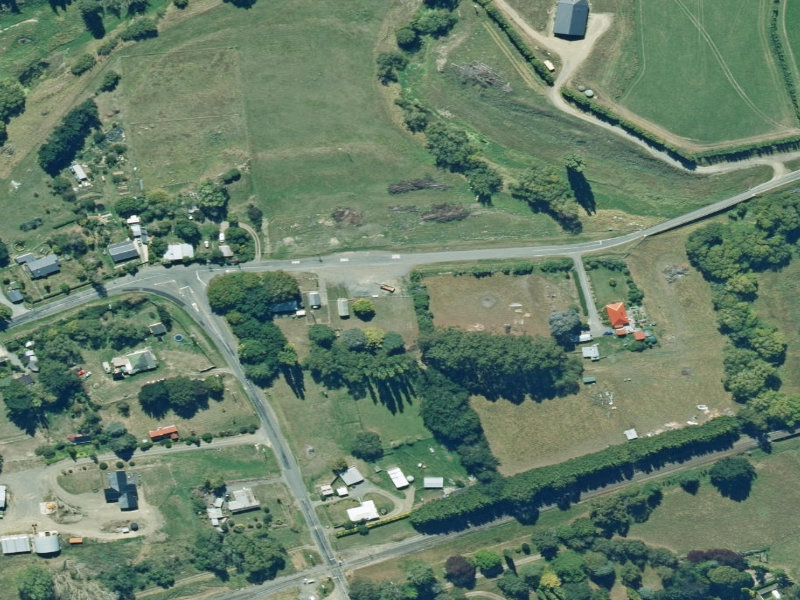 aerial view of Scargill Hall and the ground around it