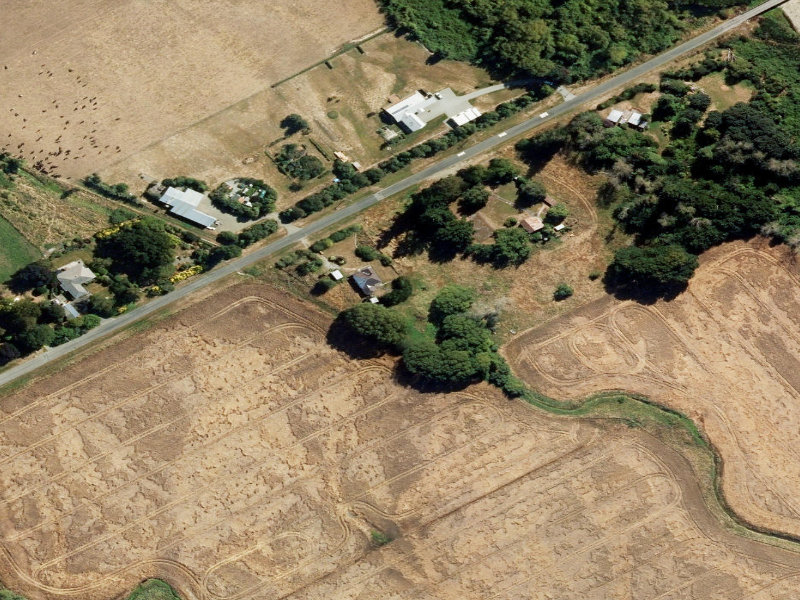 aerial view of Pleasant Valley Recreation Centre and the ground around it