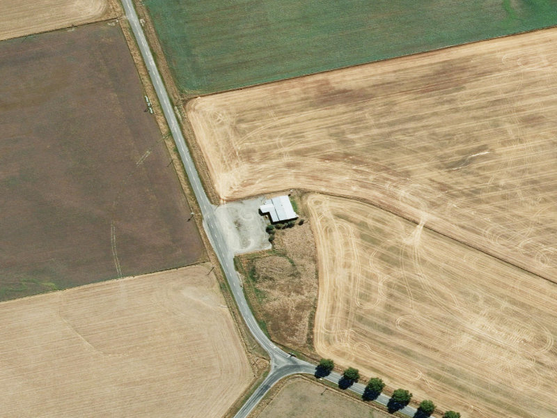 aerial view of Waitohi Centennial Hall and the ground around it