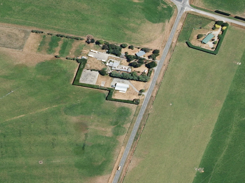 aerial view of Milford Hall and the ground around it