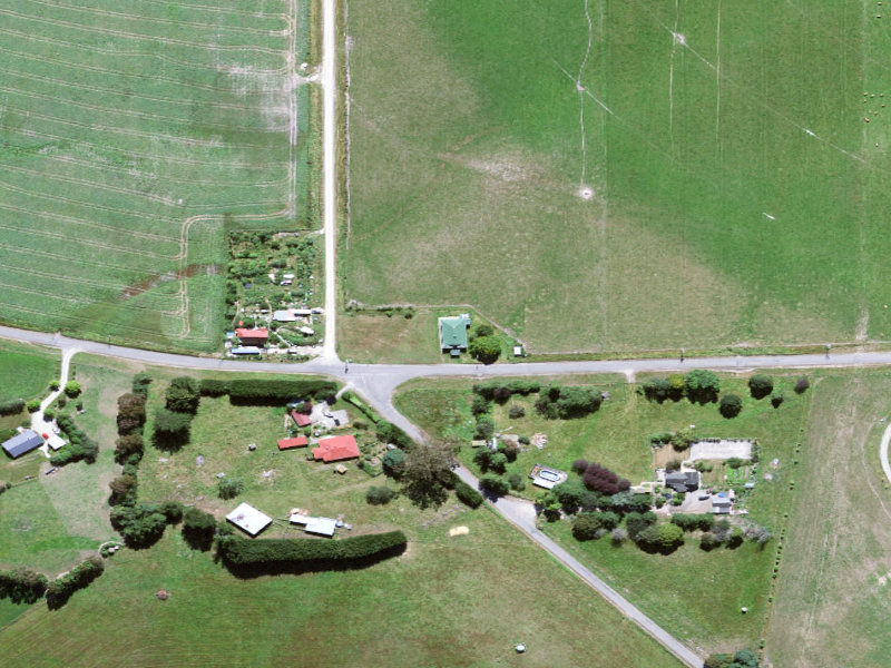 aerial view of Kauru Hill Hall and the ground around it