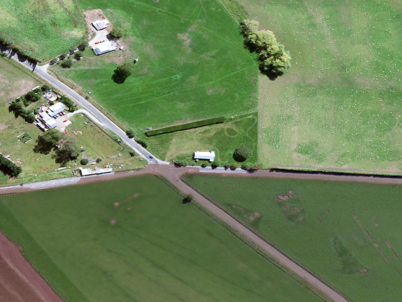 aerial view of Kia Ora Hall and the ground around it
