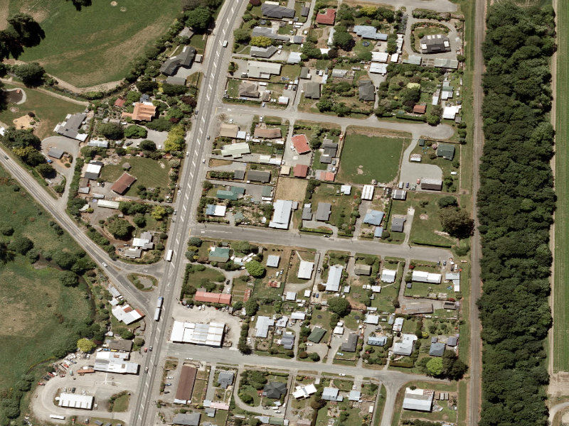 aerial view of Winchester Hall and the ground around it