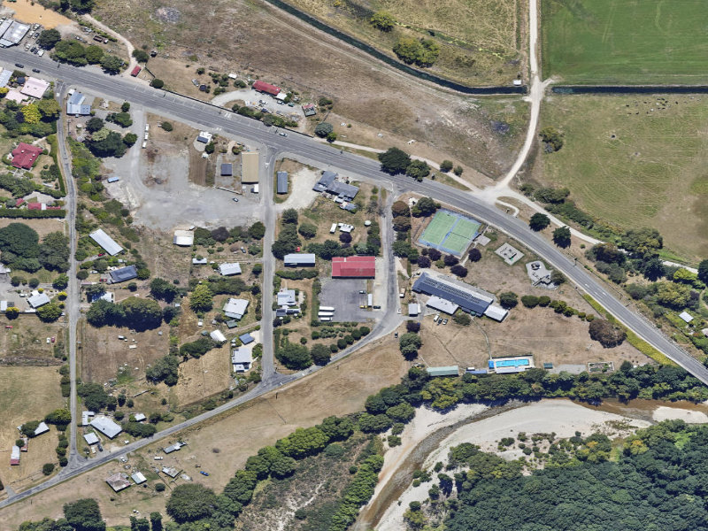 aerial view of Duntroon Hall and the ground around it