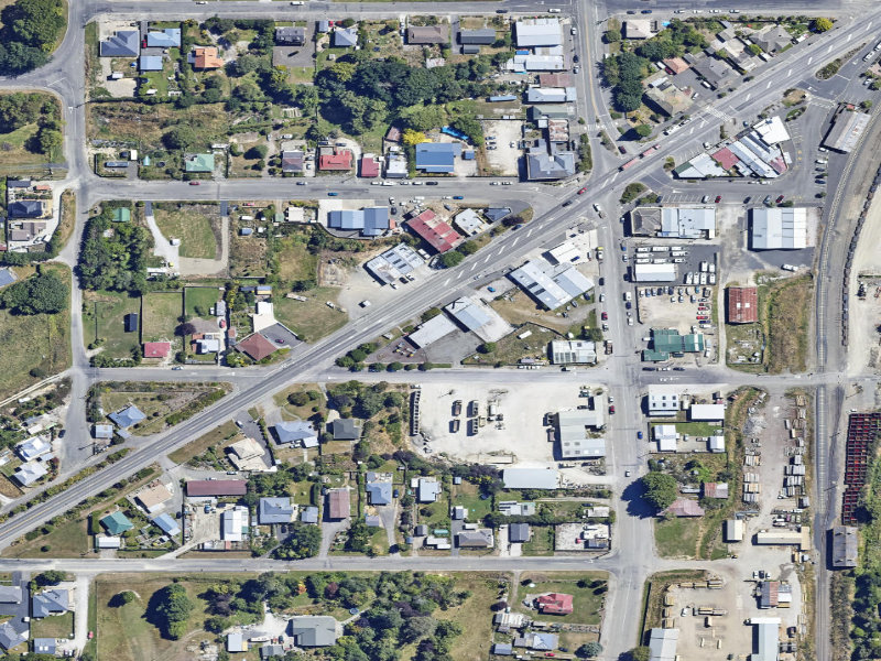aerial view of Palmerston Hall and the ground around it