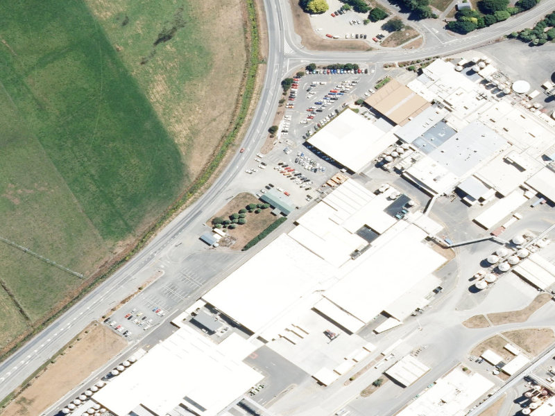 aerial view of Clandeboye Memorial Hall and the ground around it