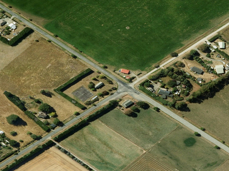 aerial view of Southburn Amenity Society Hall and the ground around it