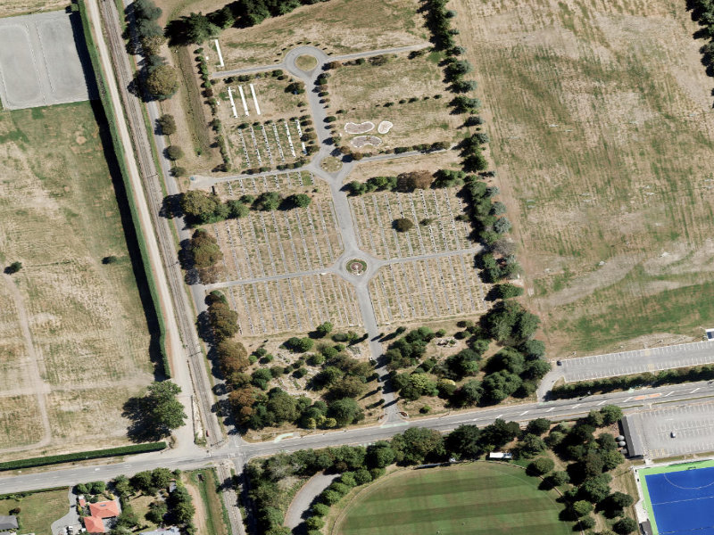 aerial view of Rangiora Services - Granite and the ground around it