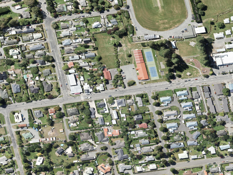 aerial view of Historic  Punishment Rack and the ground around it